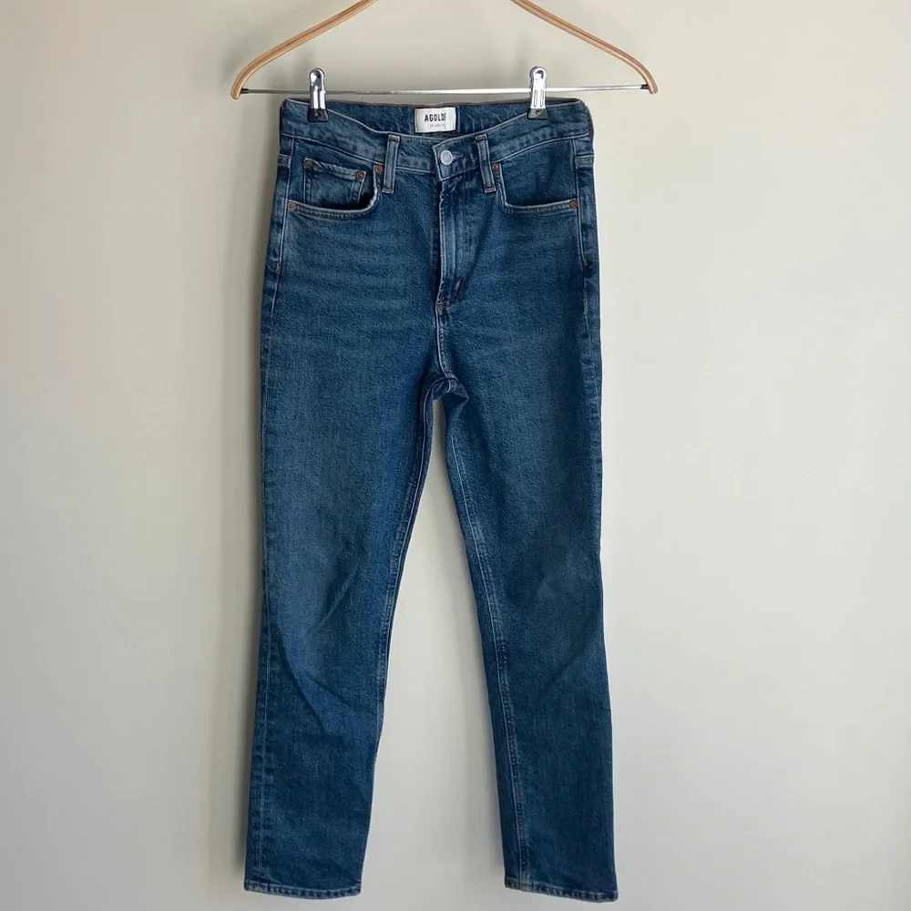 AGOLDE 90'S Pinch Waist High Rise Straight Jeans Women’s Size 25 - Picture 1 of 8